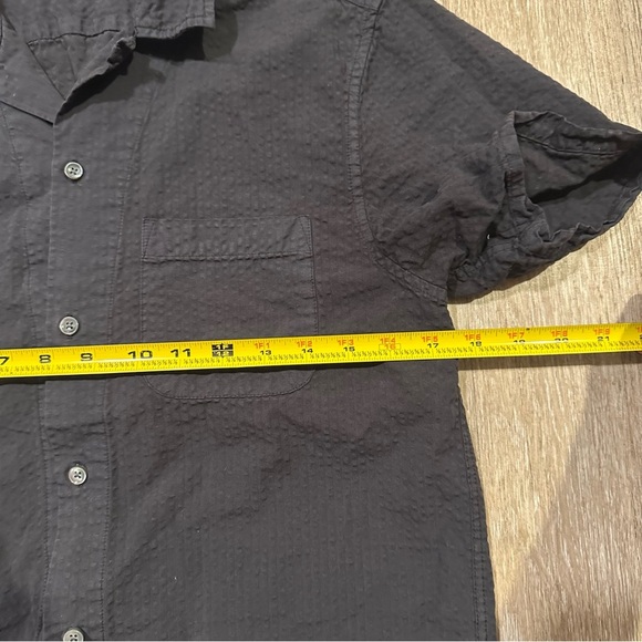 Alex Mill Men's Dark Blue Short Sleeve Shirt - Picture 4 of 7